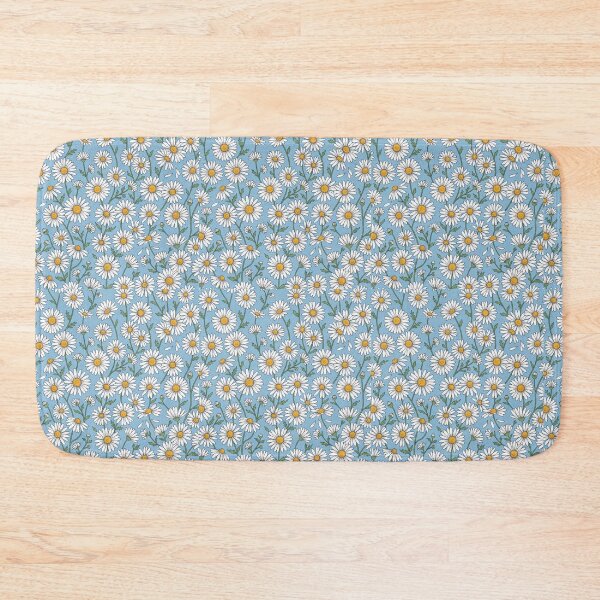 Item preview, Daisy Shirt – All Over White Yellow Daisy Pattern Chambray Blue Floral Tee designed and sold by DmaarGroup.