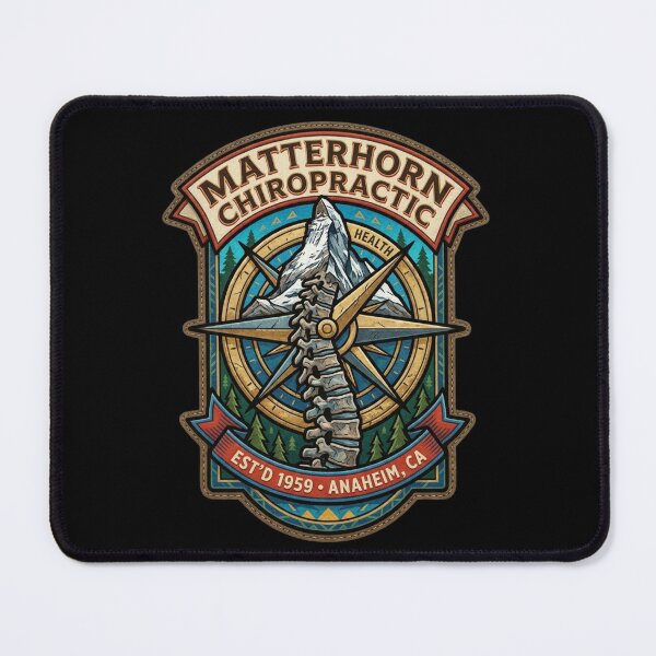 Item preview, Matterhorn Chiropractic We've Got Your Back Mountain Est'd 1959 Anaheim CA designed and sold by thenewall.