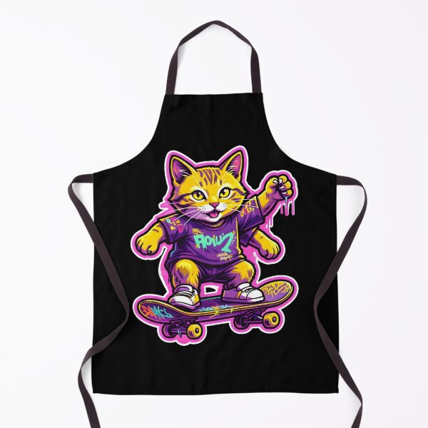 Item preview, Cool Skater Cat Riding Skateboard Retro 90s Graffiti designed and sold by KCasual.