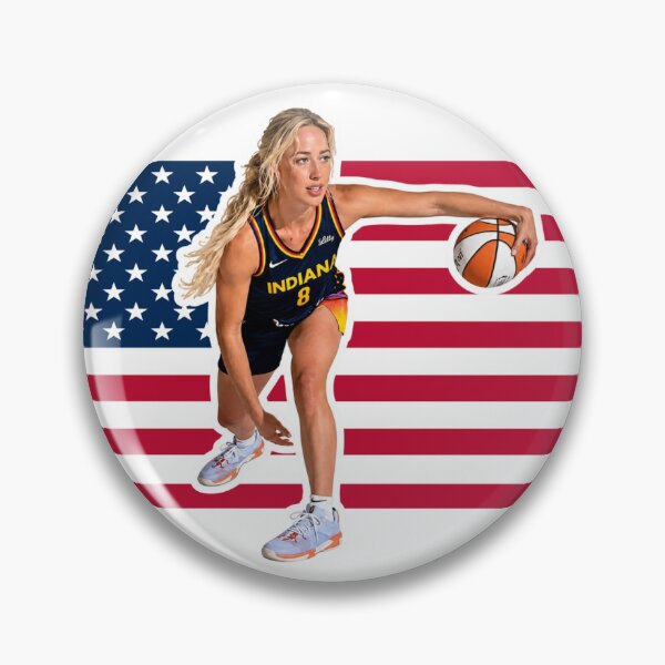 Item preview, Sophie Cunningham Indiana Fever #8 USA Flag Sticker | WNBA Basketball Die-Cut Vinyl Decal designed and sold by Cozy Art Studio.