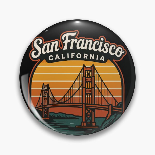 Item preview, San Francisco California Golden Gate Retro Travel designed and sold by TomFrontierArt.