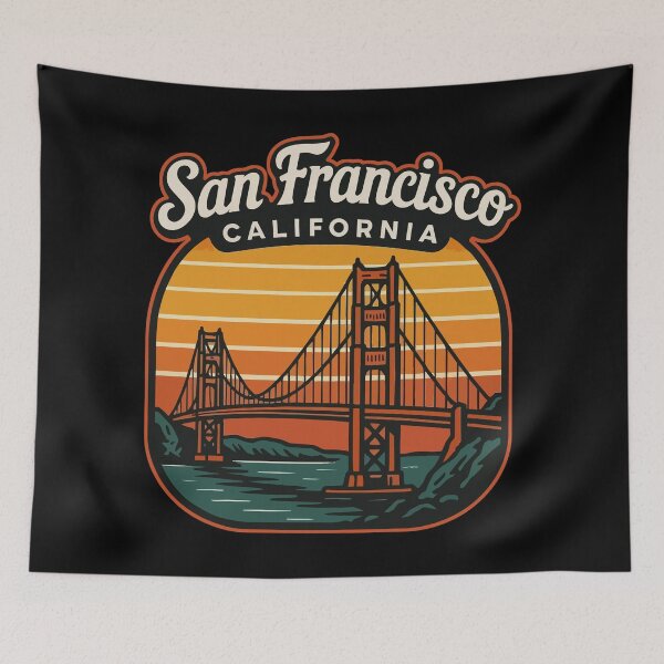 Item preview, San Francisco California Golden Gate Retro Travel designed and sold by TomFrontierArt.