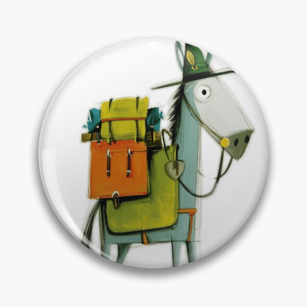 Item preview, Haflinger Mountain Explorer, Golden Adventurer Wall Art designed and sold by MarkedArtPrints.