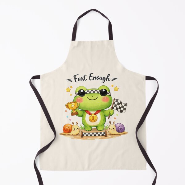 Item preview, Cute Kawaii Frog | Fast Enough Funny Frog Gift for Frog Lovers | Watercolor Animal Trophy designed and sold by stylishdzign.