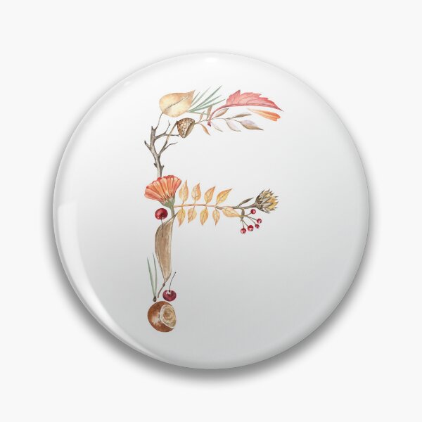 Item preview, Autumn Letter F Monogram designed and sold by Flowersforbear.
