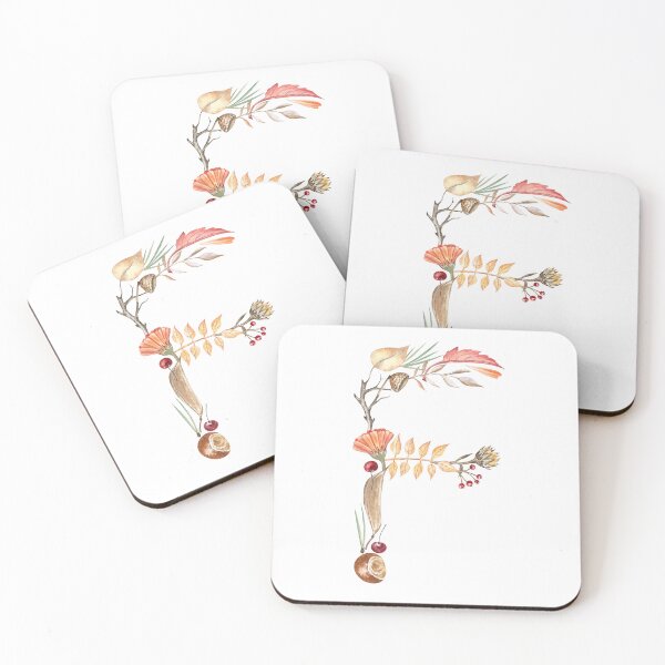 Item preview, Autumn Letter F Monogram designed and sold by Flowersforbear.
