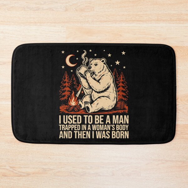 Item preview, I Used to Be A Man Trapped in A Woman's Body Funny Saying designed and sold by Redgiant87x.