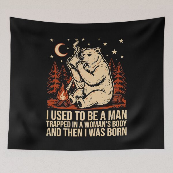 Item preview, I Used to Be A Man Trapped in A Woman's Body Funny Saying designed and sold by Redgiant87x.