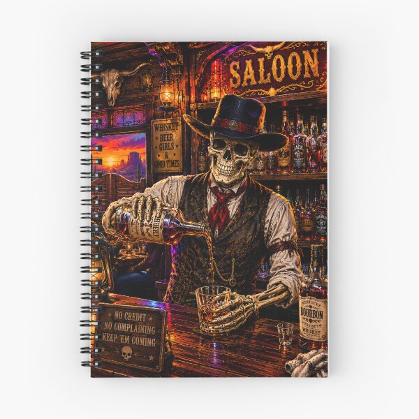 Item preview, Skeleton Saloon Bartender Pouring Whiskey designed and sold by LovePrintArt.