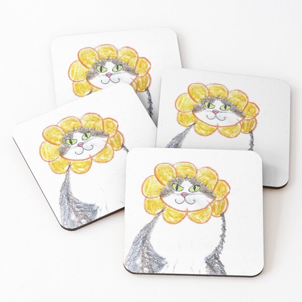 Item preview, Cute Flower Cat designed and sold by MagicYana.