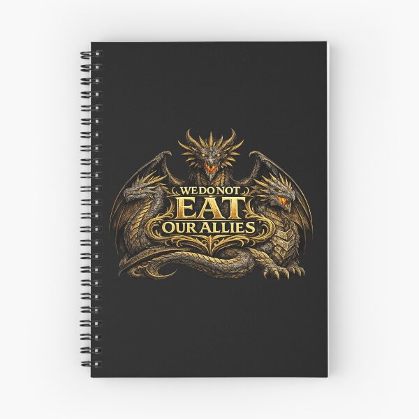 Item preview, We Do Not Eat Our Allies Three Dragons Fantasy designed and sold by PunchDrop.