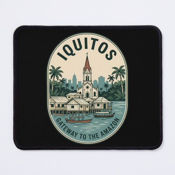 Item preview, Iquitos Peru Vintage Travel Emblem Amazon River designed and sold by k3rstman1.
