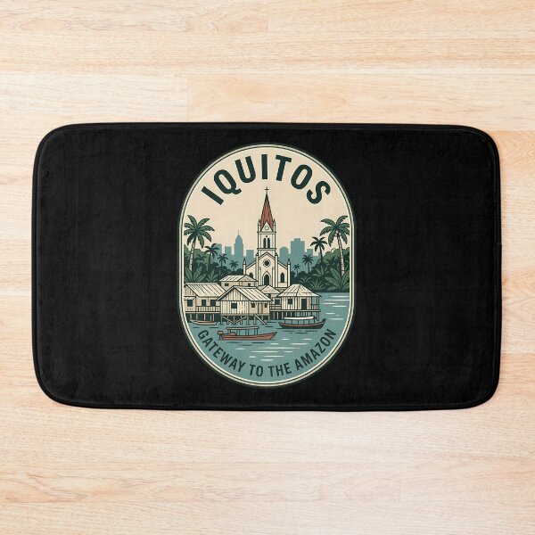 Item preview, Iquitos Peru Vintage Travel Emblem Amazon River designed and sold by k3rstman1.