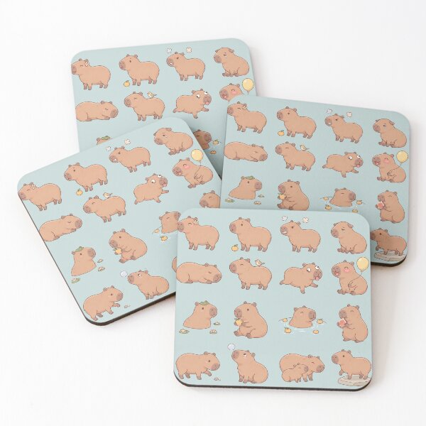 Item preview, Cute Capybara Moods & Expressions Pack designed and sold by Efdoth-Designs.