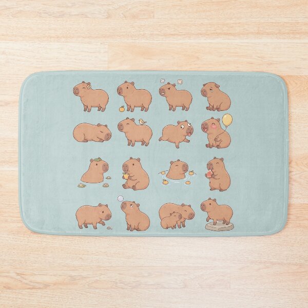Item preview, Cute Capybara Moods & Expressions Pack designed and sold by Efdoth-Designs.
