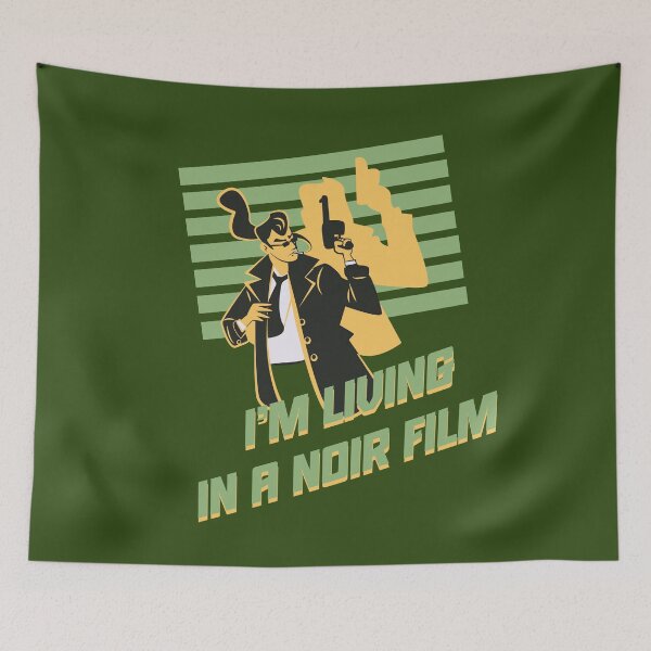 Item preview, I’m Living in a Noir Film Cult Film Illustration designed and sold by beboplab.