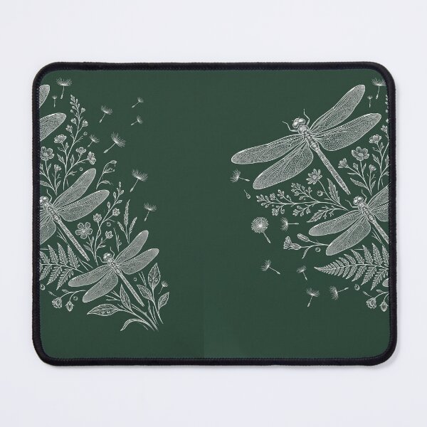 Item preview, Dragonfly Shirt – Three Dragonflies Natural History Botanical Forest Green Tee designed and sold by DmaarGroup.