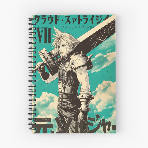 Item preview, Cloud Strife Vintage Duotone  designed and sold by AnimeArsenalPrints.