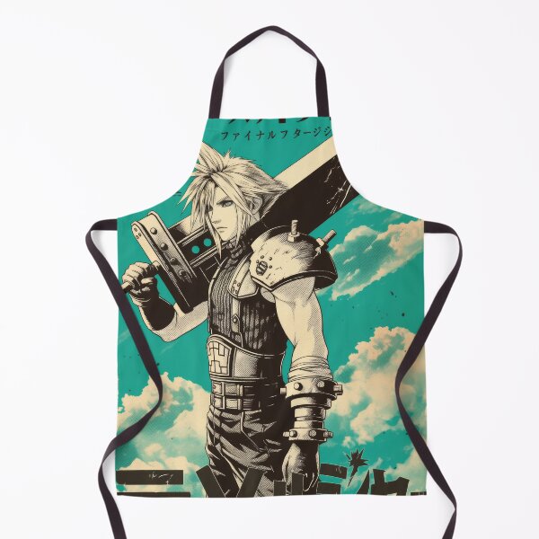 Item preview, Cloud Strife Vintage Duotone designed and sold by AnimeArsenalPrints.