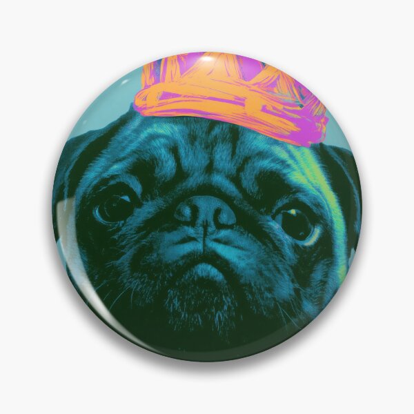 Item preview, Pug Monarch Of Mischief, Cheeky Royalty Wall Art designed and sold by MarkedArtPrints.