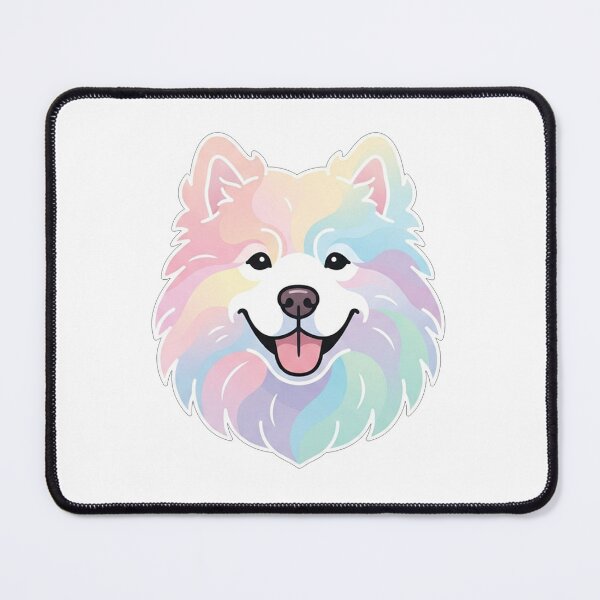 Item preview, Cute Pastel Samoyed Dog Face Illustration designed and sold by Owcomm.