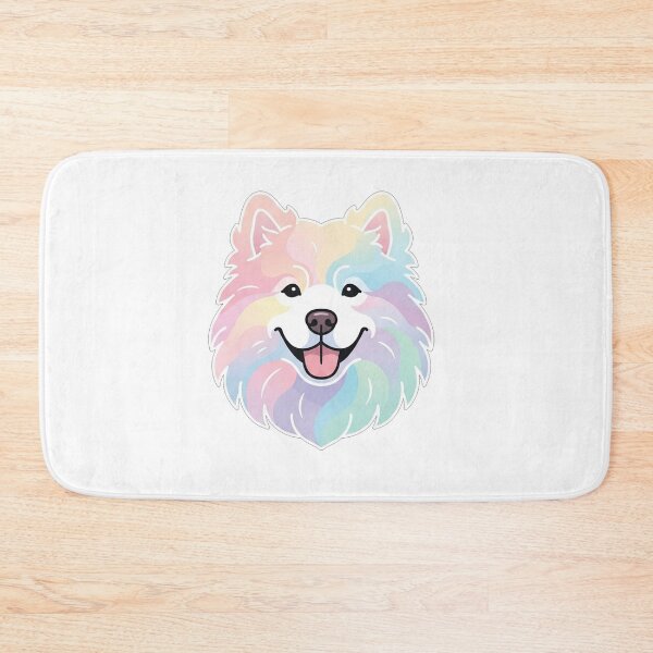 Item preview, Cute Pastel Samoyed Dog Face Illustration designed and sold by Owcomm.