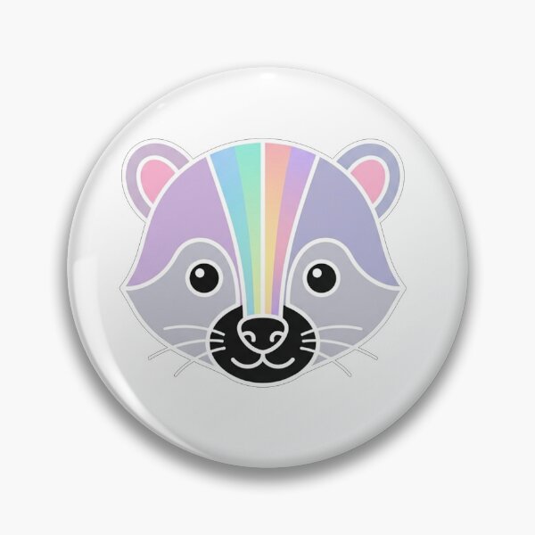 Item preview, Cute Rainbow Pastel Raccoon Face Illustration designed and sold by Owcomm.