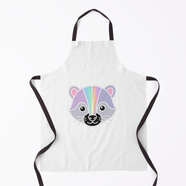 Item preview, Cute Rainbow Pastel Raccoon Face Illustration designed and sold by Owcomm.