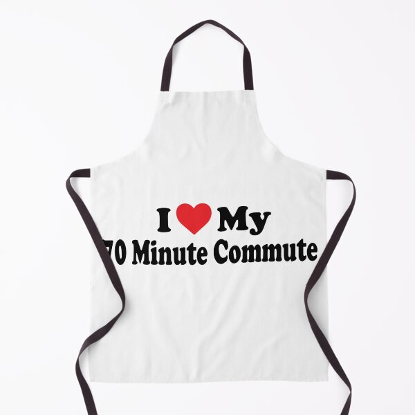 Item preview, "I Heart My 70 Minute Commute" Bumper Sticker designed and sold by OrigamiFlesh.