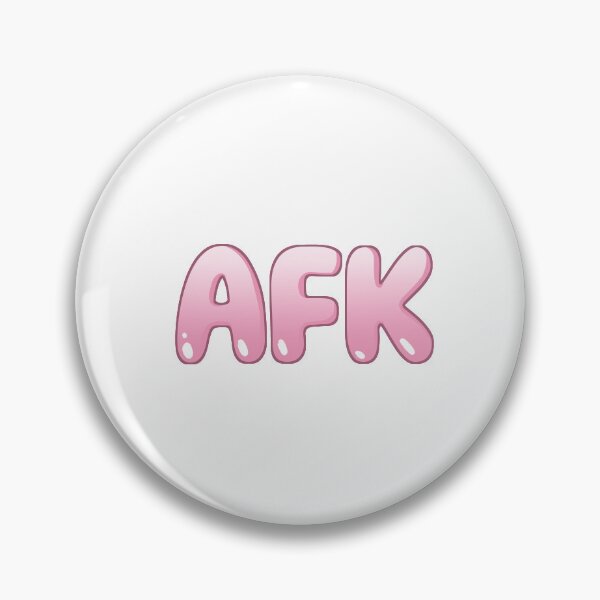 Item preview, AFK Gaming Text Sticker | Funny Away From Keyboard Meme Design designed and sold by faeveld.