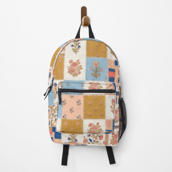 Item preview, Pastel Floral Quilted Patchwork Block Print Pattern designed and sold by scicilysimonee.