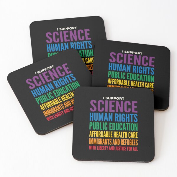 Item preview, I Support Science Human Rights Public Education Affordable Health Care Immigrants And Refugees With Liberty And Justice For All Progressive Advocate designed and sold by SofenArt.