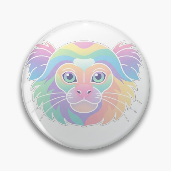 Item preview, Colorful Pastel Rainbow Monkey Face Illustration designed and sold by Owcomm.