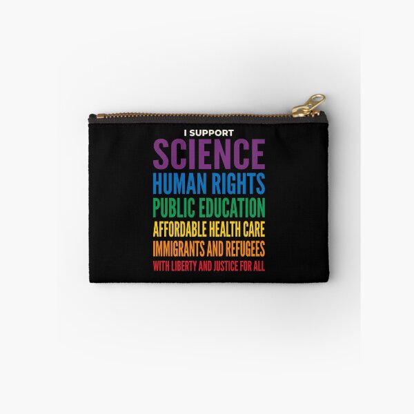 Item preview, I Support Science Human Rights Public Education Affordable Health Care Immigrants And Refugees With Liberty And Justice For All Progressive Advocate designed and sold by SofenArt.