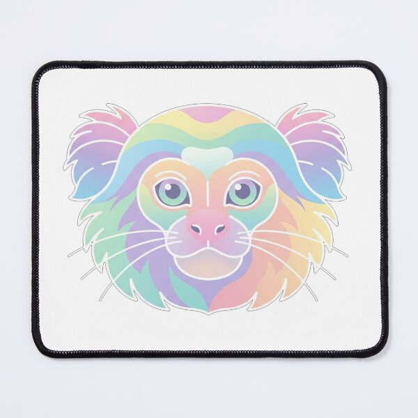 Item preview, Colorful Pastel Rainbow Monkey Face Illustration designed and sold by Owcomm.