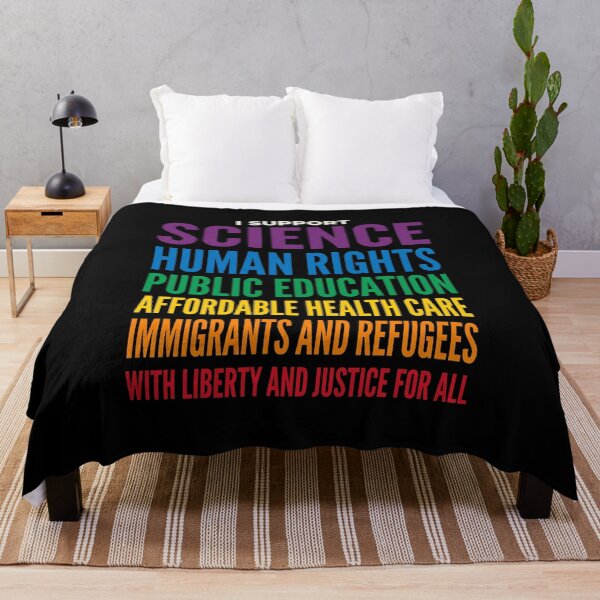 Item preview, I Support Science Human Rights Public Education Affordable Health Care Immigrants And Refugees With Liberty And Justice For All Progressive Advocate designed and sold by SofenArt.