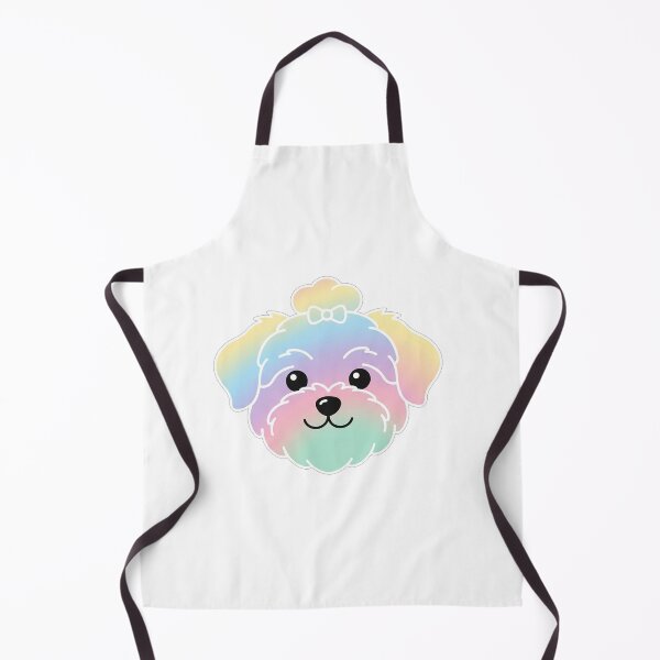 Item preview, Cute Rainbow Maltese Dog Face Illustration designed and sold by Owcomm.