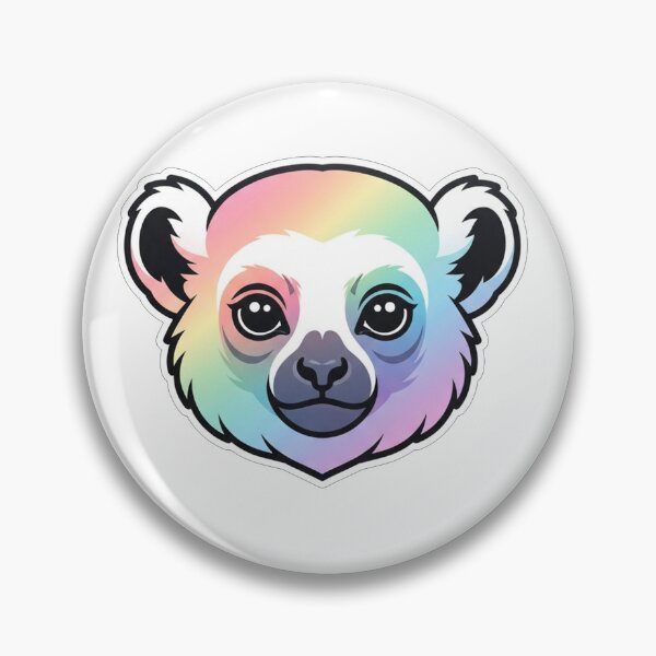 Item preview, Cute Rainbow Lemur Face Portrait designed and sold by Owcomm.