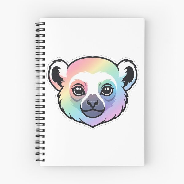 Item preview, Cute Rainbow Lemur Face Portrait designed and sold by Owcomm.