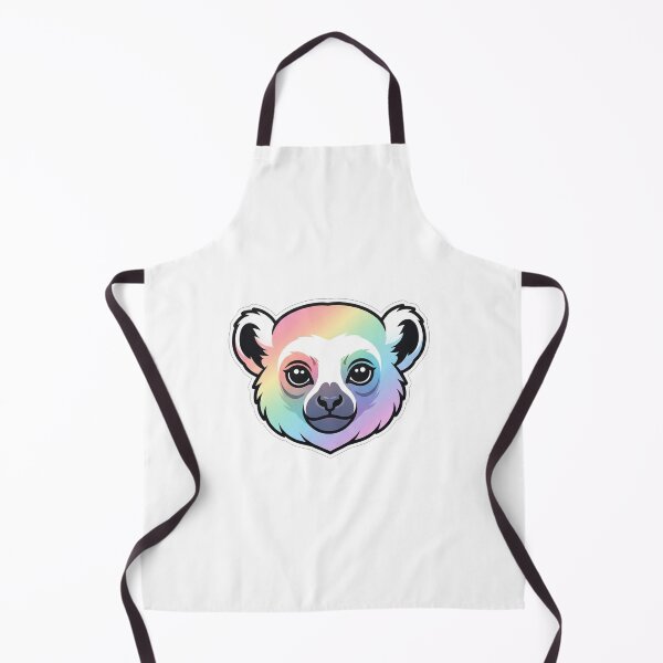 Item preview, Cute Rainbow Lemur Face Portrait designed and sold by Owcomm.