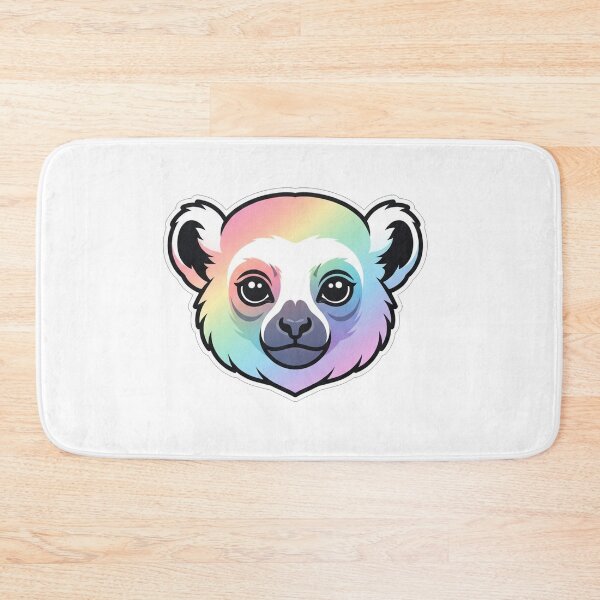 Item preview, Cute Rainbow Lemur Face Portrait designed and sold by Owcomm.