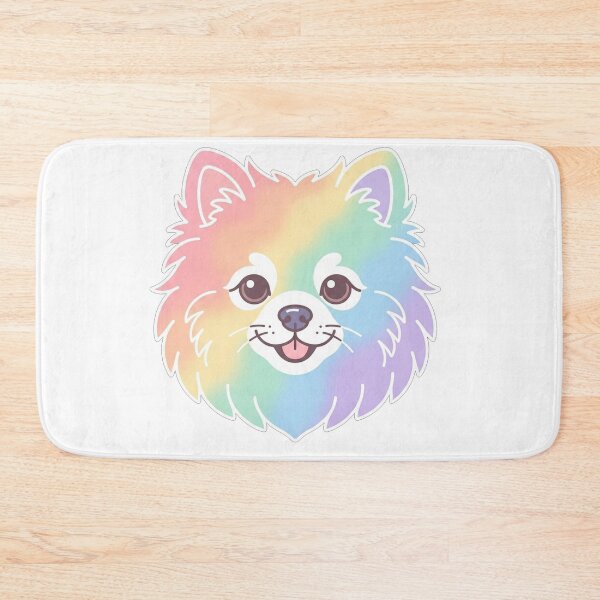 Item preview, Cute Pastel Rainbow Pomeranian Dog Face designed and sold by Owcomm.