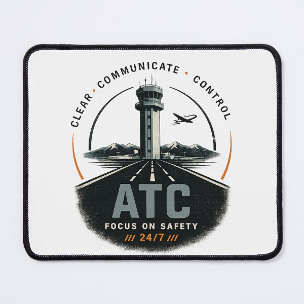 Item preview, ATC Focus On Safety Air Traffic Control Tower Aviation Graphic designed and sold by Rudinho102.