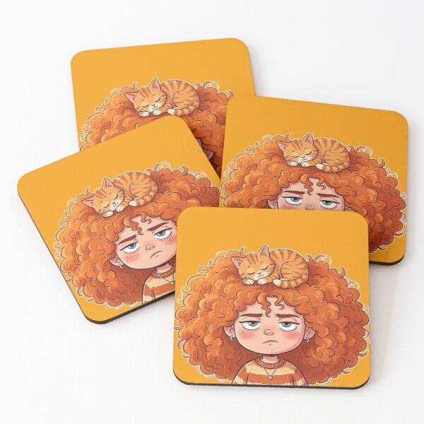 Item preview, Girl and cat designed and sold by snoWorkshop.