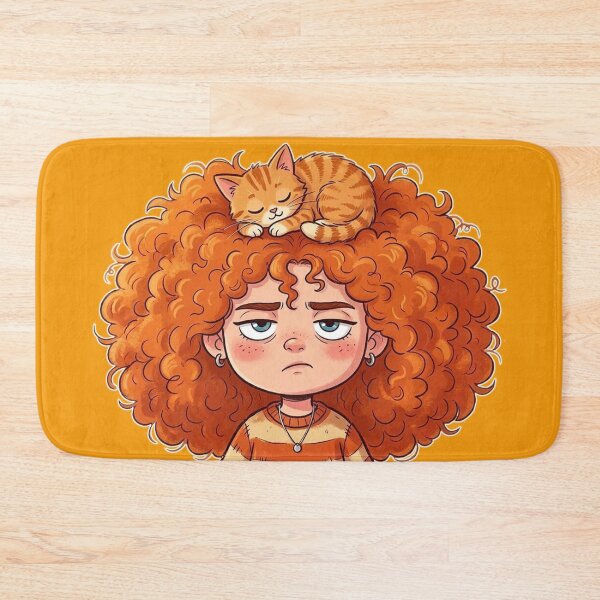Item preview, Girl and cat designed and sold by snoWorkshop.