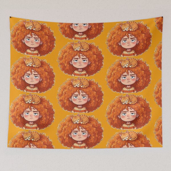 Item preview, Girl and cat designed and sold by snoWorkshop.