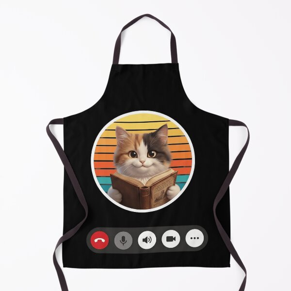 Item preview, Cute Calico Reading Cat Pseudo 3D Cartoon | Bookworm Kitty | Cozy Cat Lover Gift designed and sold by Basma Designs | Funny Shirts, Stickers & Mugs.