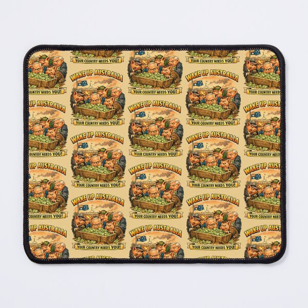 Item preview, Wake Up Australia Funny Political Saying Politicians designed and sold by Retroaugogo.