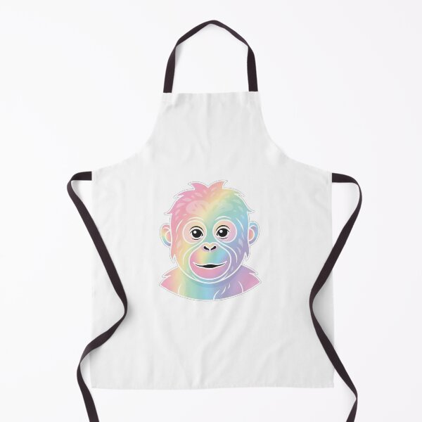 Item preview, Cute Pastel Rainbow Baby Orangutan Portrait designed and sold by Owcomm.