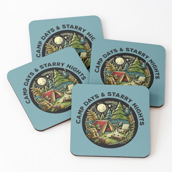 Item preview, Camp Days & Starry Nights | Cozy Campfire Outdoor Adventure Design designed and sold by Sachie's Studio.